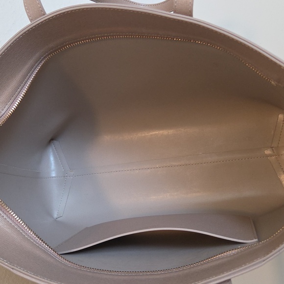 Mansur Gavriel Small Zip Shoulder Tote – Light Beige - Picture 8 of 12